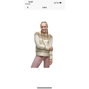 Kari Traa Sweater Women's M Sundve Knit Wool Blend Fair Isle Pullover Nordic
